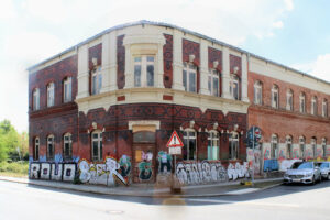 Ehem. Maschinenfabrik J. G. Schöne & Sohn (später Karl-Wirth-Automobile, Alte Wagenhalle) Neustadt-Neuschönefeld