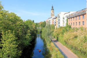 Der Karl-Heine-Kanal in Leipzig-Plagwitz