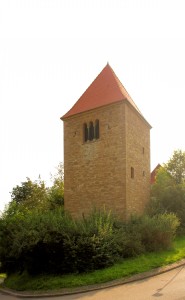 Hartmannsdorf, Glockenturm der Ev. Pfarrkirche