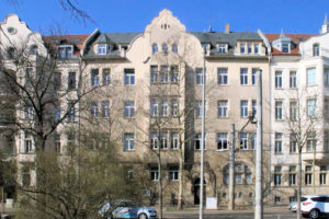 Pfarramt und Gemeindekirchhaus am Nordplatz Leipzig