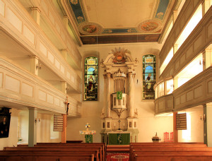 Marbach, Ev. Pfarrkirche, Kanzelaltar