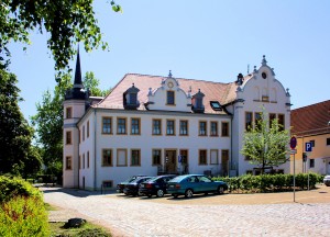 Schloss Löpitz. Hofansicht