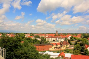 Blick von der Ilburg über Eilenburg