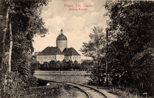 Mügeln, Schloss Ruhetal, Ansichtskarte um 1910