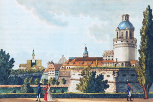 Sternwarte im Turm der Pleißenburg im Jahr 1804