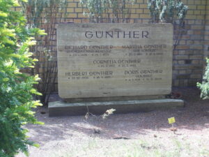 Familiengrabstätte Günther auf dem Südfriedhof in Leipzig