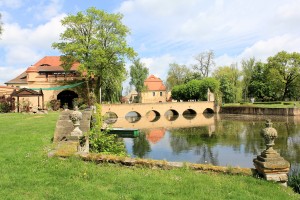 Rittergut Lampertswalde, Park und Brücke