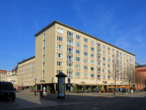 Wohnblock am Markt in Leipzig