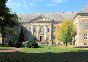 Rittergut Ostrau, Parkseite Schloss