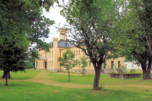 Rittergut Pülswerda, Herrenhaus Parkseite