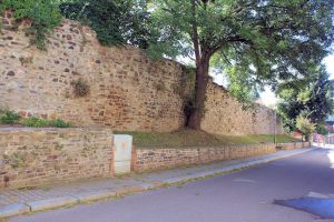 Stadtmauer an der Poststraße in Roßwein