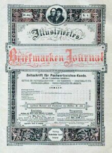 Briefmarkenjournal von 1894 der Brüder Senf