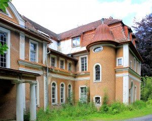 Thermalbad Wiesenbad, Schloss Hohenwendel, Parkansicht