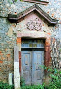 Rittergut Zedtlitz, Herrenhaus, Portal Parkseite