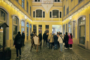 Nachtwächter-Rundgang in Leipzig in Barthels Hof