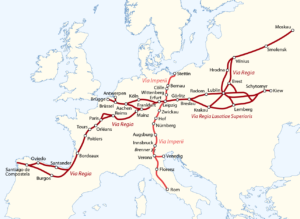 Via Regia und Via Imperii in Europa