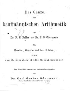 Das ganze der kaufmännischen Arithmetik. Titelblatt der Ausgabe von 1866