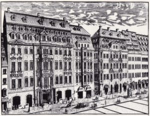 Die Döringschen Häuser in der Katharinenstraße um 1720