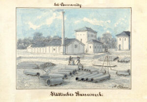 Wasserwerk Connewitz um 1865