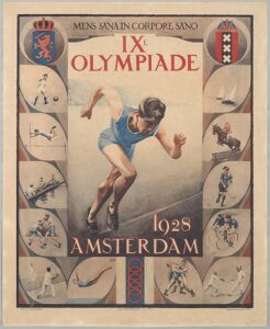 Plakat der Olympischen Sommerspiele 1928 in Amsterdam