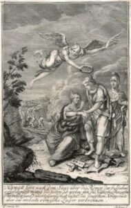 Johann Christoph Sysang: "Hermann befreit Germania nach dem Sieg über die Römer", 1753