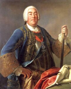 Kurfürst Friedrich August II. von Sachsen als König August III. von Polen
