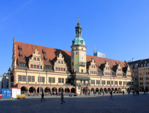 Das Alte Rathaus in Leipzig, bis 1905 Sitz der Leipziger Bürgermeister