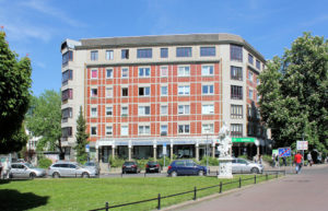 DDR-Plattenbau am Dorotheenplatz in Leipzig