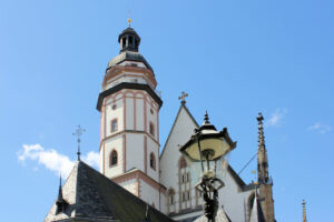 Turm der Thomaskirche zu Leipzig