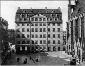 Die Thomasschule in Leipzig 1896, Wohnhaus von Johann Sebastian Bach