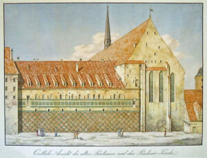 Die Kirche des Dominikanerklosters in Leipzig vor 1830