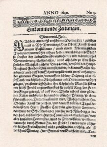 Einkommende Zeitungen 1650, Nr. 9, von Timotheus Ritzsch