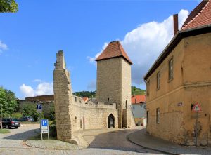 Stadtmauer und Eckstädter Torturm in Freyburg/Unstrut