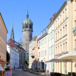 Schlossstraße und Schlosskirche in Wittenberg